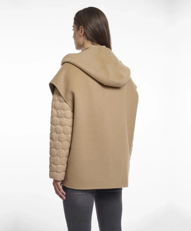 Helen Cape Jacket Camel Outerwear - Longsleeve Rino & Pelle 
