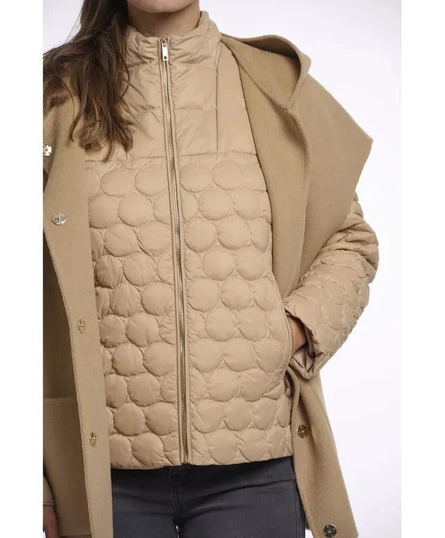 Helen Cape Jacket Camel Outerwear - Longsleeve Rino & Pelle 