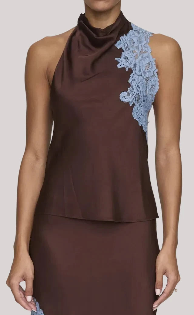 Rose Top Genache French Blue Tops - Blouses A.L.C 