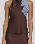 Rose Top Genache French Blue Tops - Blouses A.L.C 