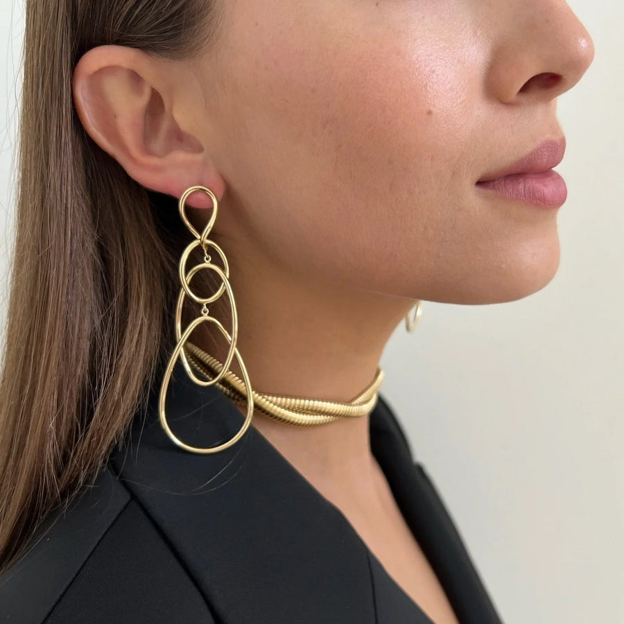 Roxana Earrings Gold