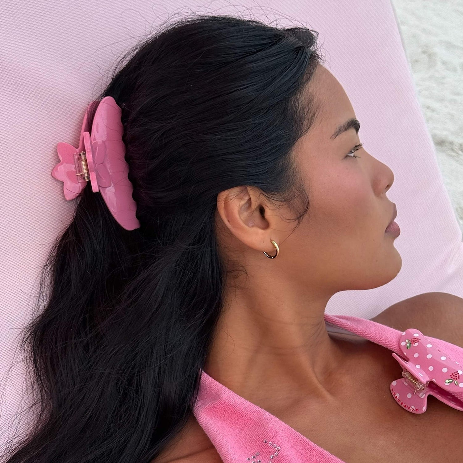 Big Effing Clip Lychee Hibiscus Beauty &amp; Hair Emi Jay 