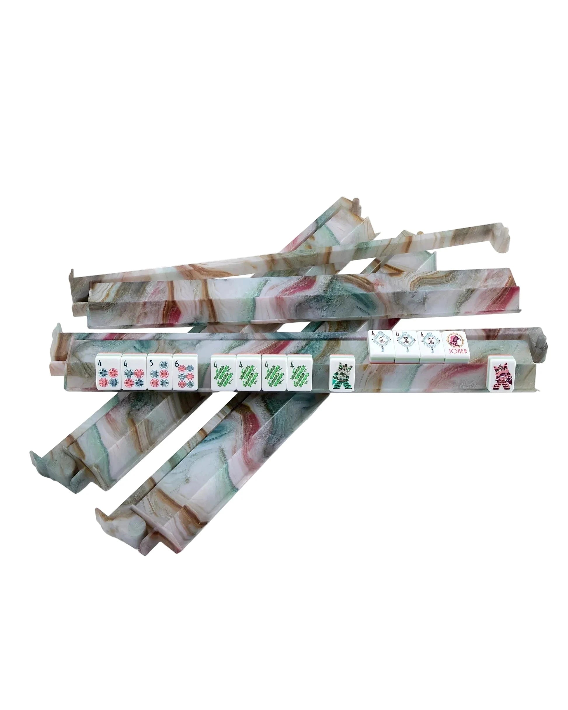 Rack And Pushers Set Sandstone Home Decor - Games Oh My Mahjong 