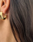 Seema 1" Earrings Gold