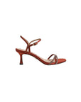 Presley Glam Kitten Heel Ginger Copper Satin Sandals - Heeled Sandals Sam Edelman 