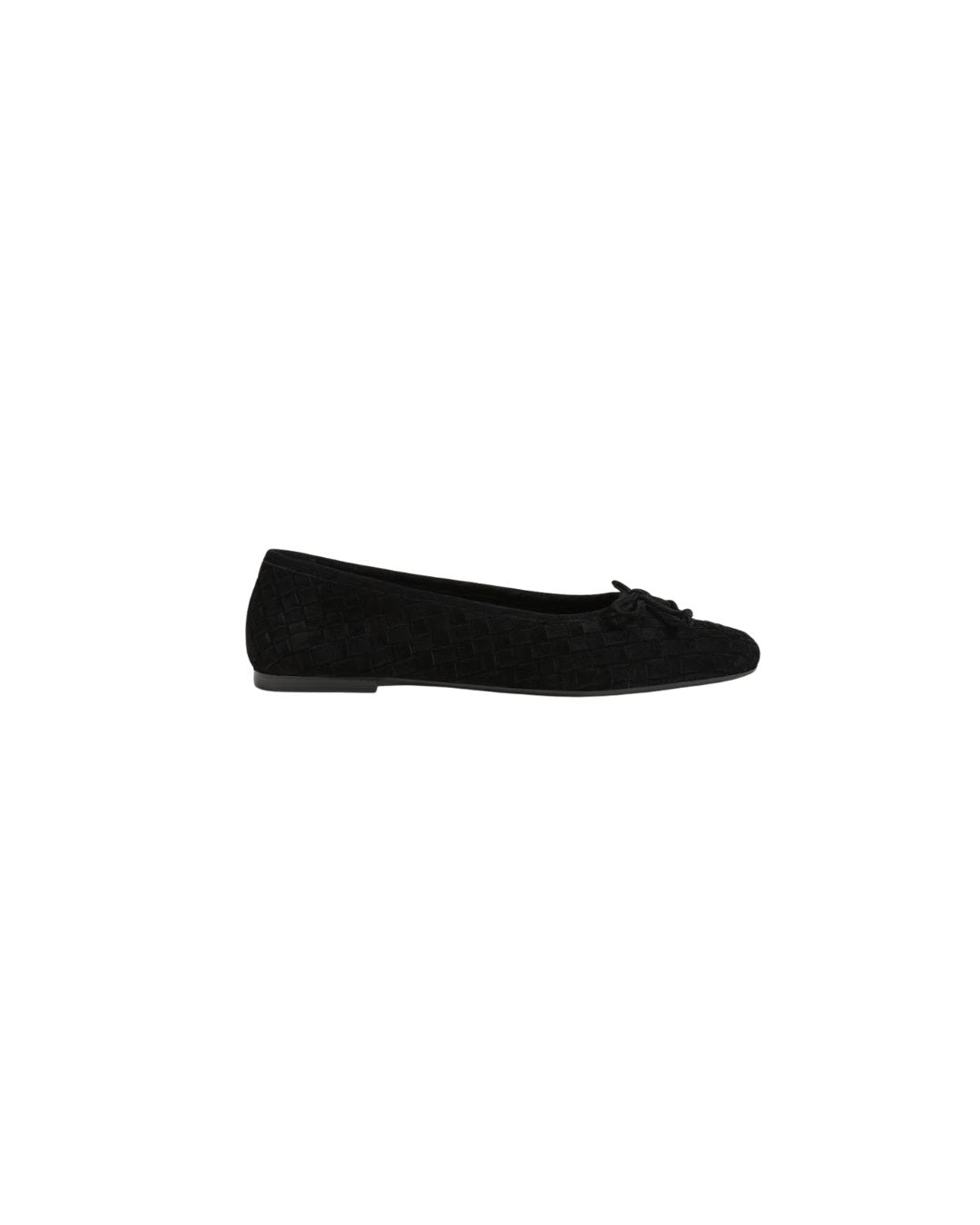 Ruthie Woven Ballet Flat Black Suede Flats - Ballet Sam Edelman 