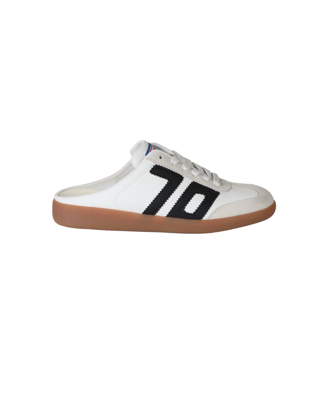 Easter Backless Sneaker White/Black Sneakers Back 70 