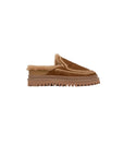 Jun 4.0 Slippers Nutmeg Suede Beige Flats - Mule laidbacklondon 