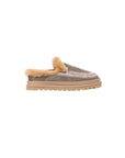 Jun 4.2 Slippers Moss Suede Baby Pink Flats - Mule laidbacklondon 