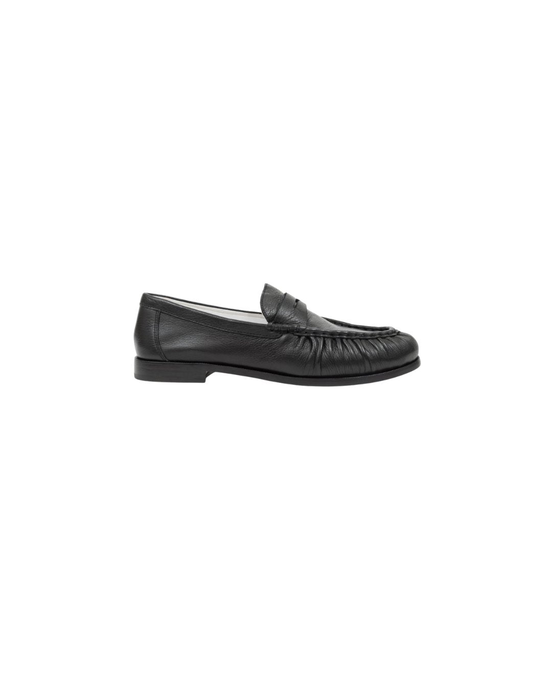 Dover Loafer Black Leather Flats - Loafer Oncept 