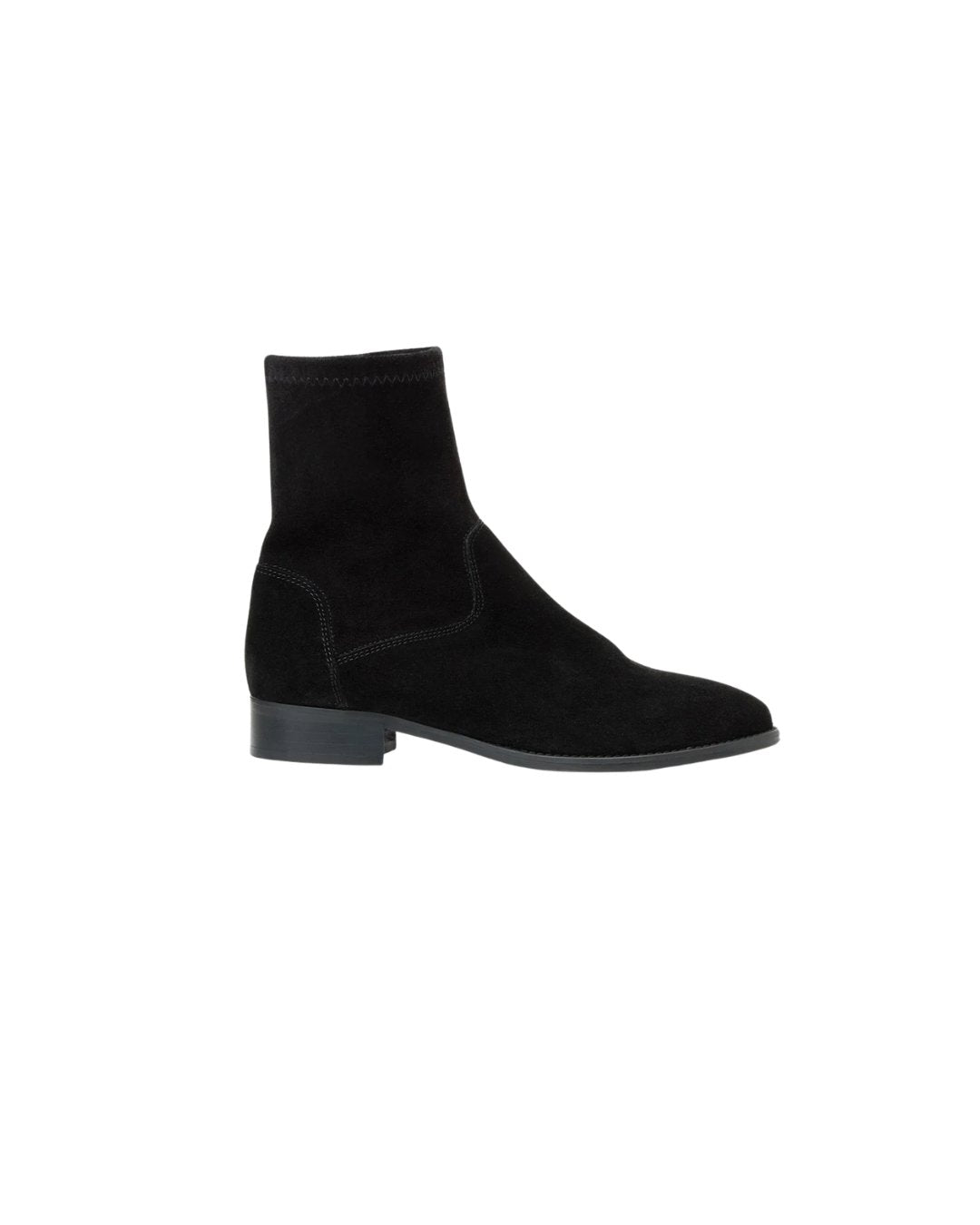 Sabrina Low Ankle Suede Boot Black Boots - Booties Aquatalia 