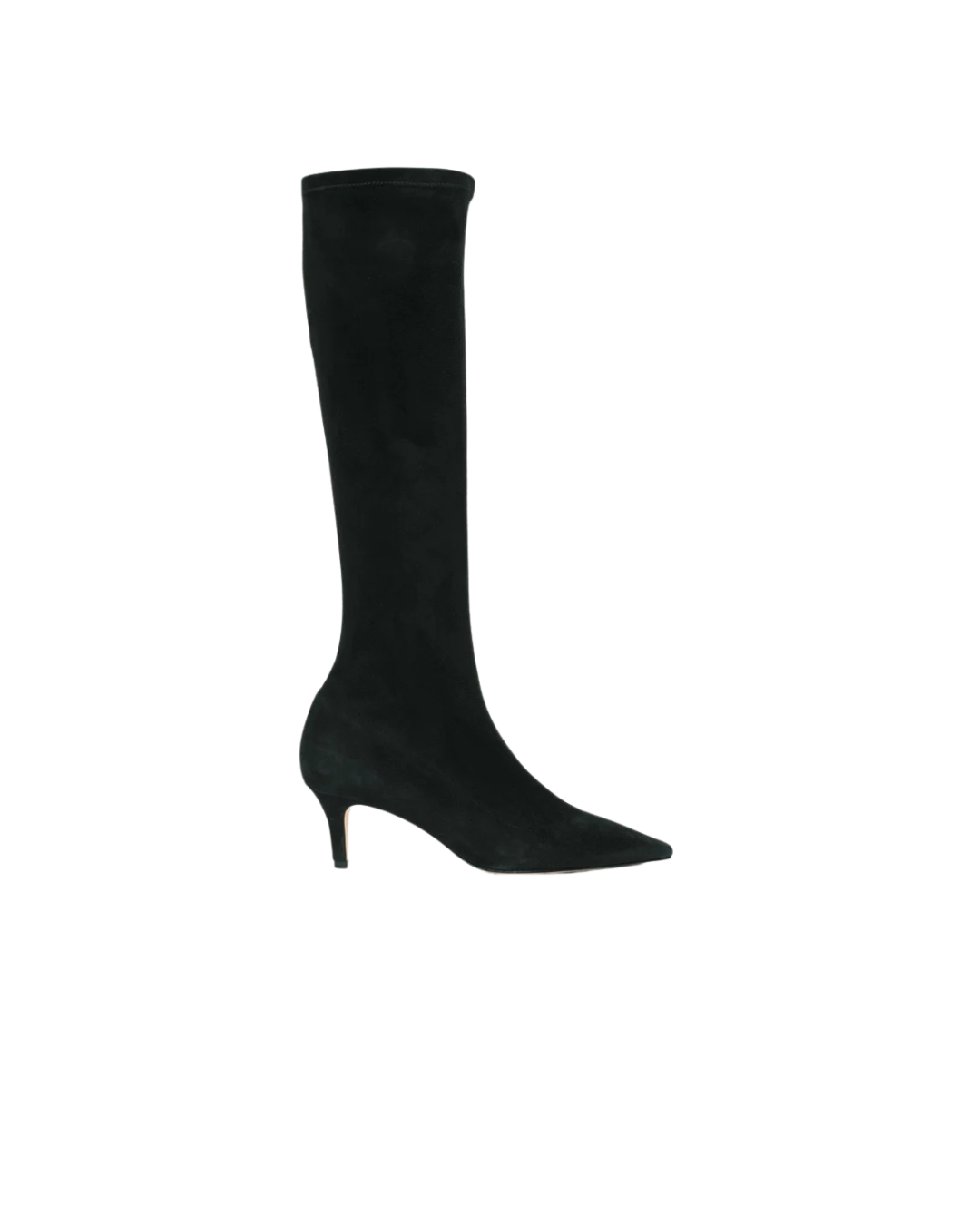 Jade Stretch Suede Boot Black