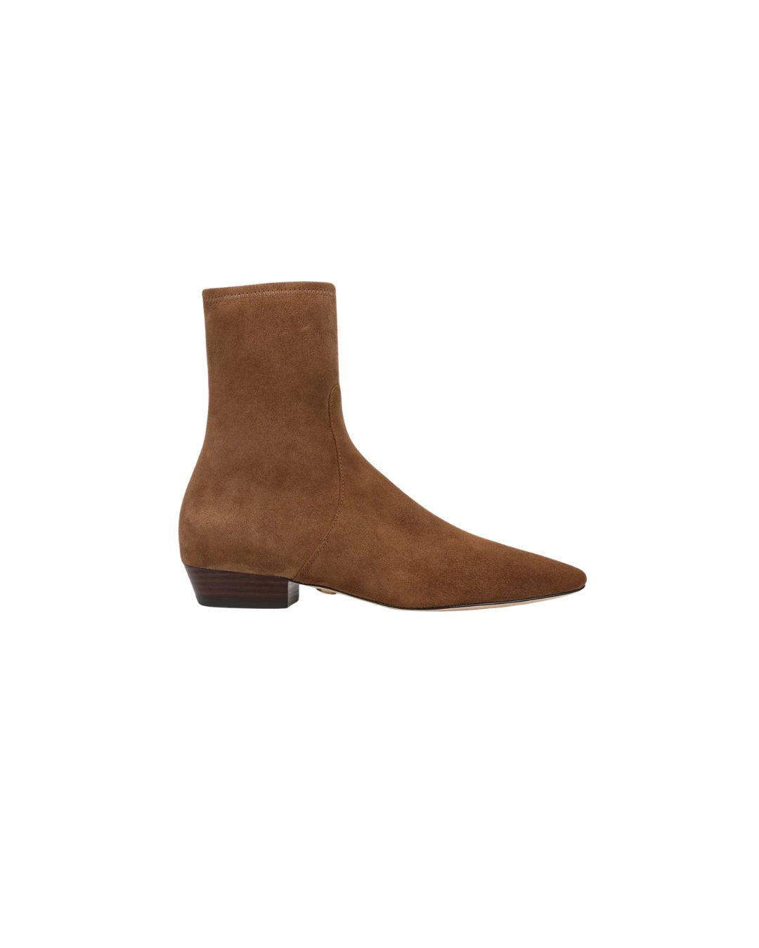 Glinda Stretch Ankle Boot Suede Chestnut Boots - Booties Veronica Beard - Shoes 