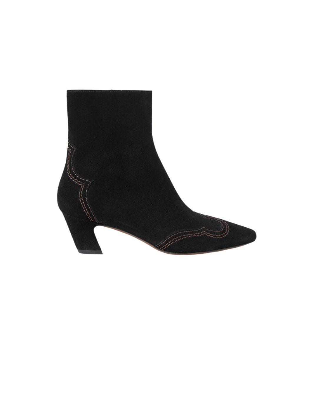 Aspen Embroidered Heel Ankle Boot Black Boots - Booties Loeffler Randall 