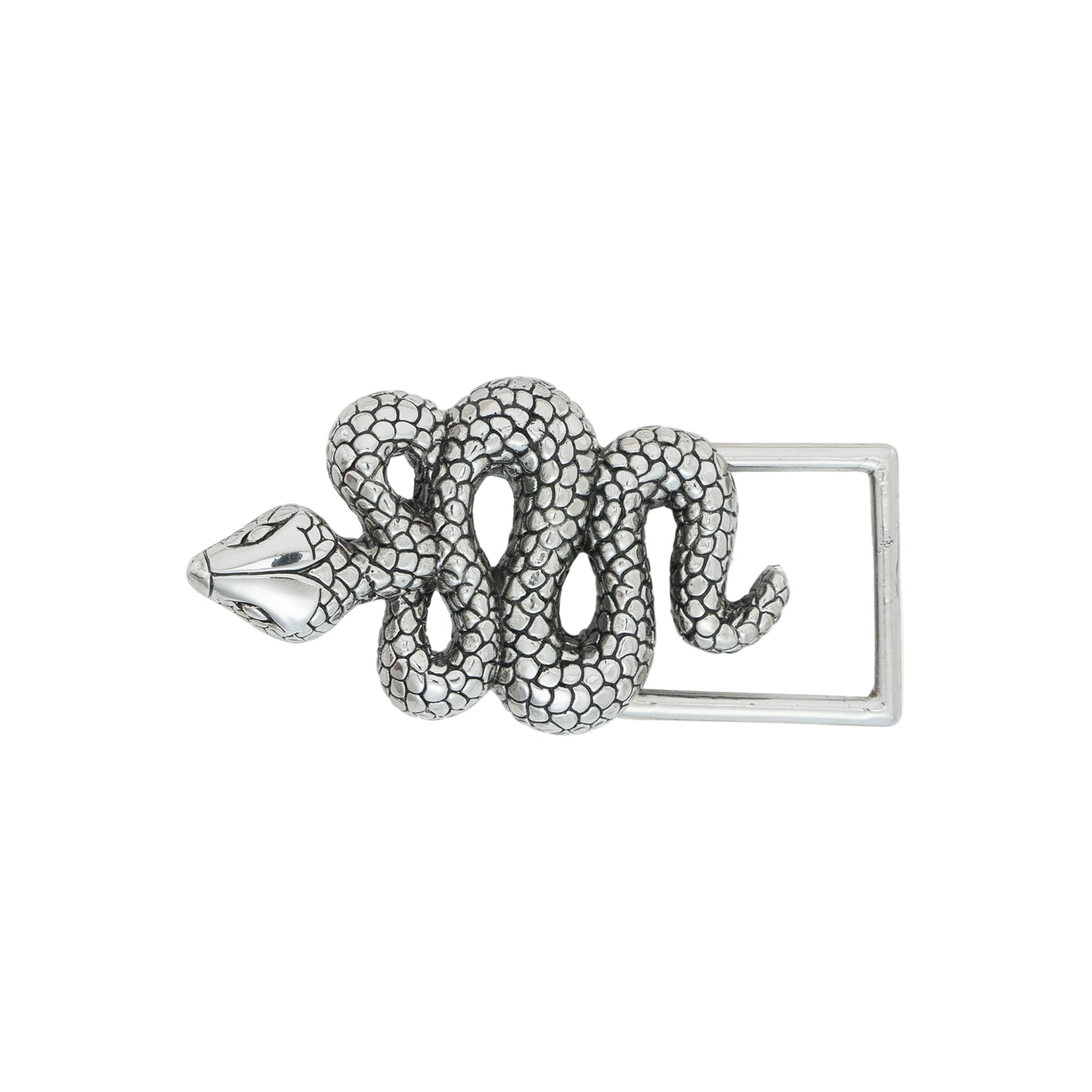 Snake Baby Buckle Silver Belts Claris Virot 