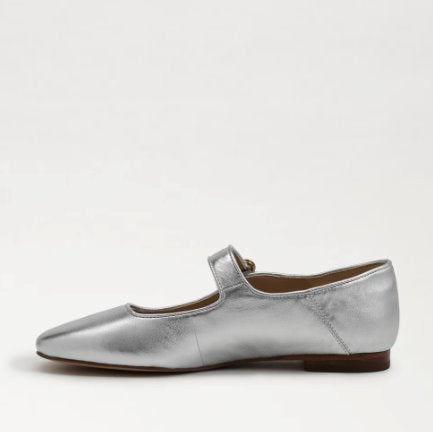 Michaela Mary Jane Soft Silver Shoes - Everyday Shoes Sam Edelman 