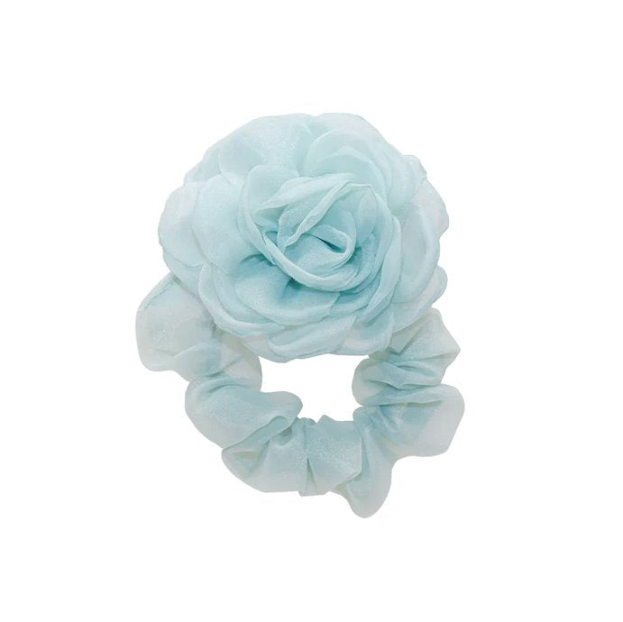 Camellia Scrunchie Light Blue Accessories - Beauty & Hair Emi Jay 