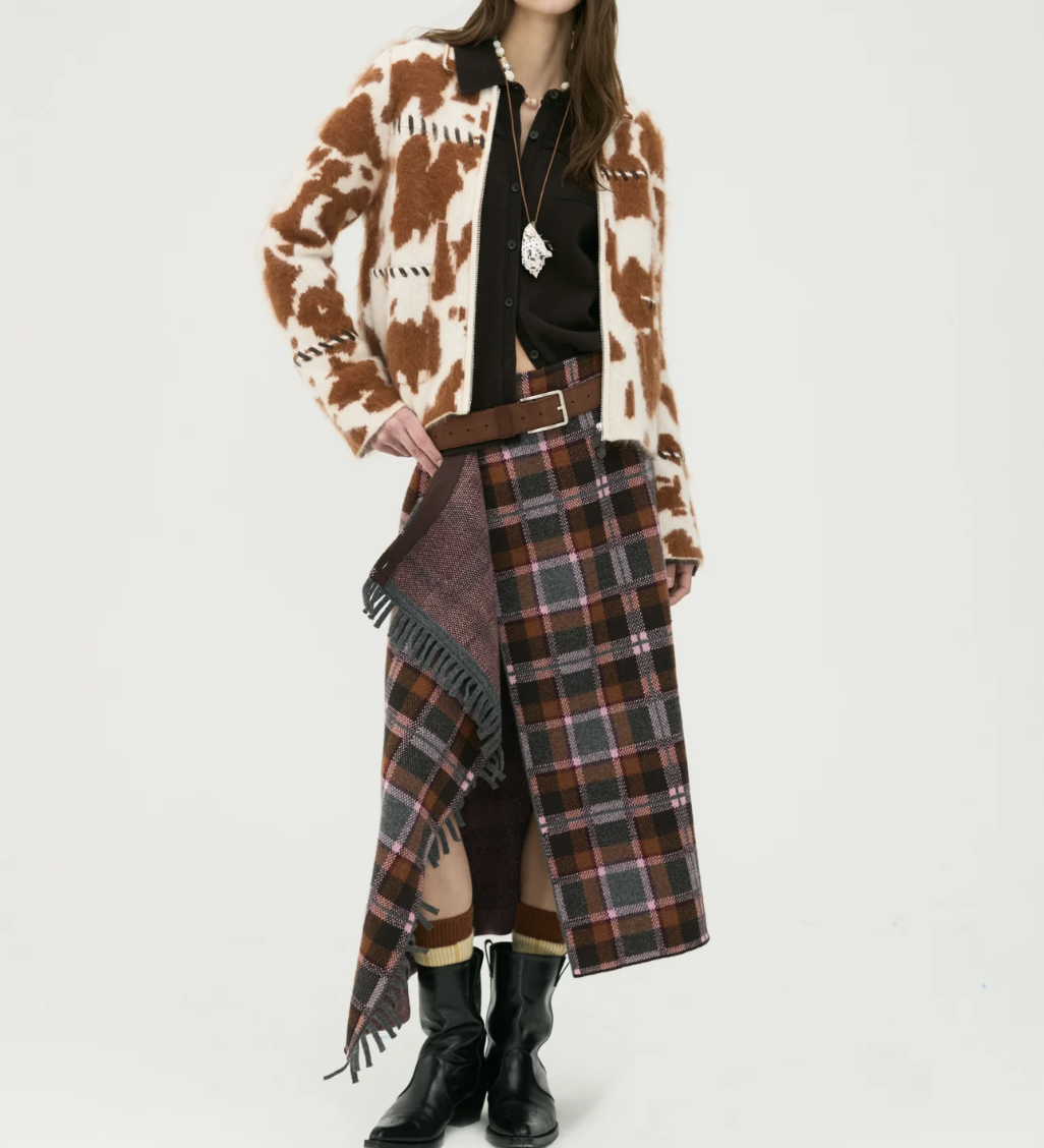 Tartan Wrap Skirt Sprinkle Combo