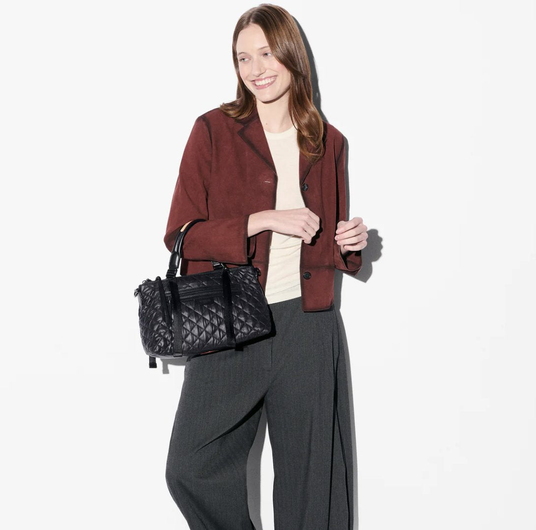 Small Park Satchel Black Hobo & Shoulder MZ Wallace 