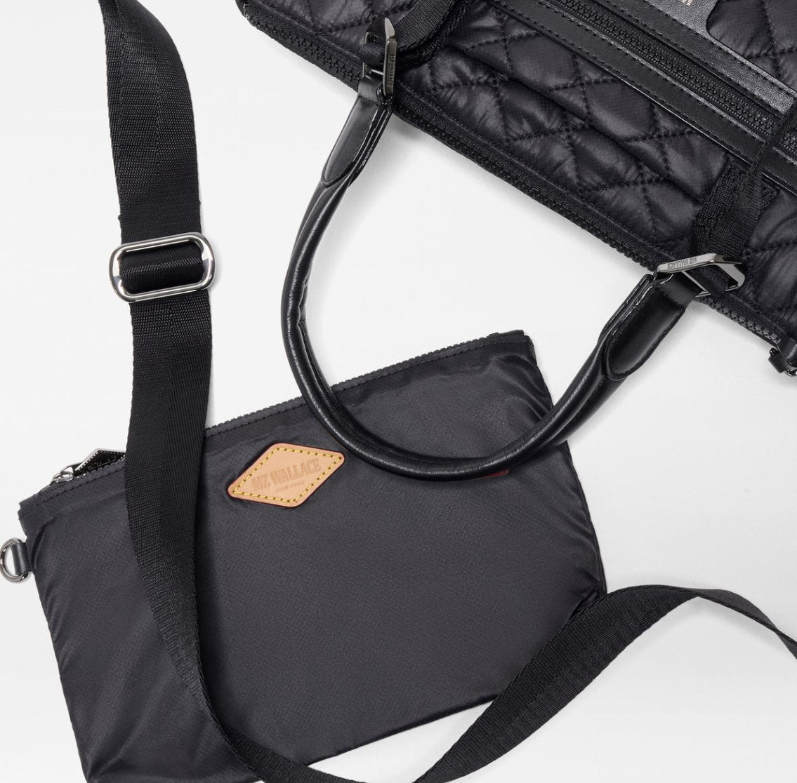 Small Park Satchel Black Hobo & Shoulder MZ Wallace 
