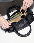 Small Park Satchel Black Hobo & Shoulder MZ Wallace 