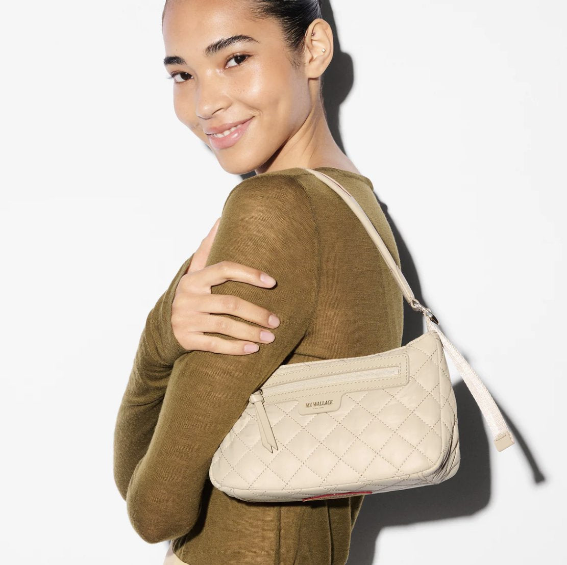 Small Park Shoulder Bag Buff Hobo & Shoulder MZ Wallace 