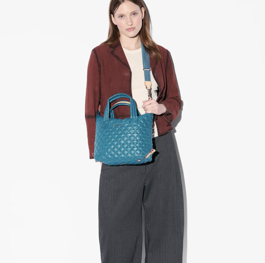 Small Sutton Deluxe Pacific Tote & Satchel MZ Wallace 