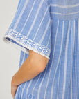 Chambray Short Sleeve Tunic Dress