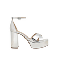 Jullian Platform Heel Soft Silver Metallic