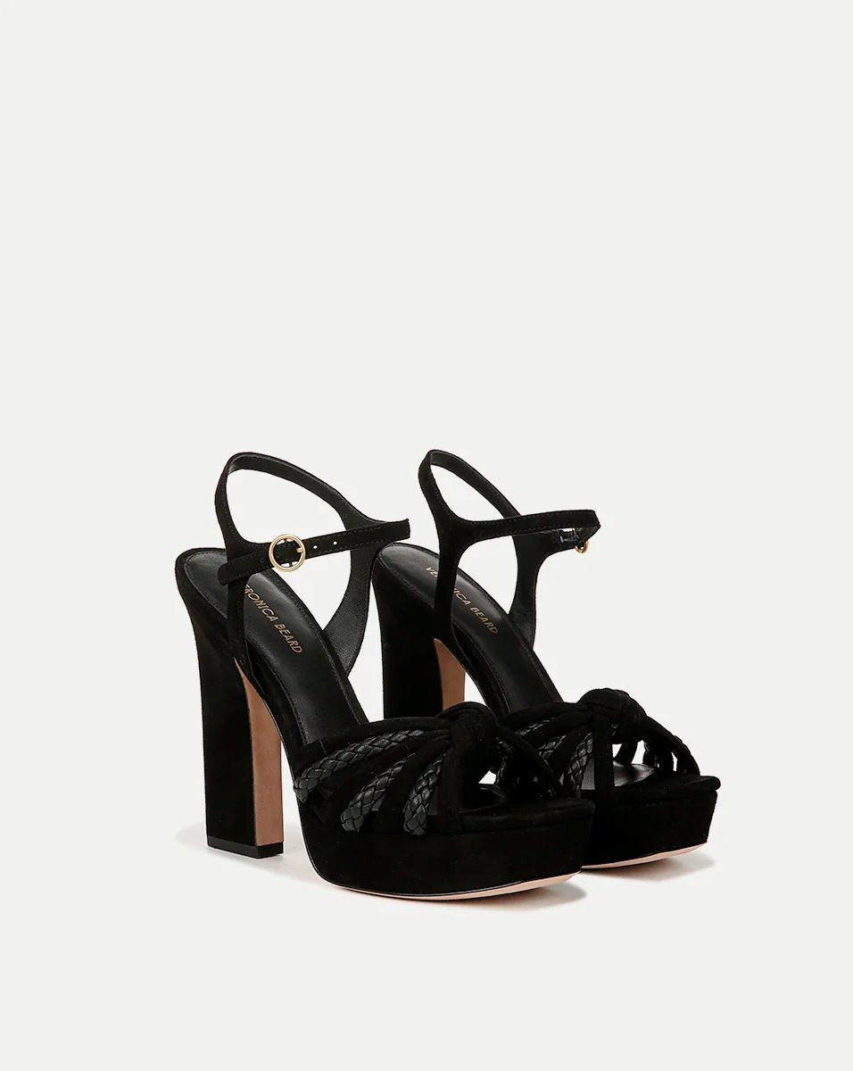 Flavia Platform Sandal Black Shoes - Sandals - Heeled Sandals Veronica Beard - Shoes 