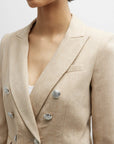 Miller Dickey Jacket Khaki Melange Jackets - Blazers Veronica Beard 