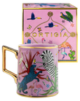 Jungle Ceramic Tazza Pink Home Decor - Tabletop Ortigia 
