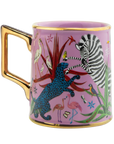 Jungle Ceramic Tazza Pink Home Decor - Tabletop Ortigia 