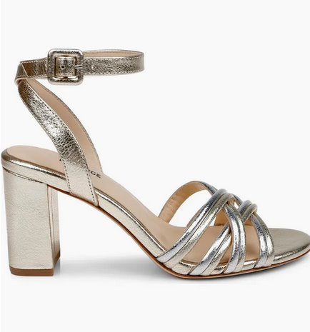 Acelynn Sanal Gold/ Silver Shoes - Evening Shoes L'Agence Shoes 