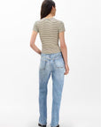 Miramar Terry Shea Straight Pant Tessa Denim - Straight rag & bone 