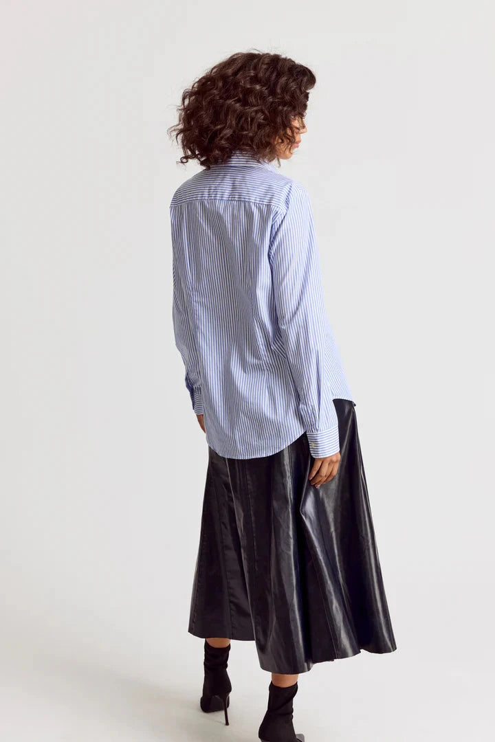 The Icon Shirt Stripe Tops - Button Down The Shirt 