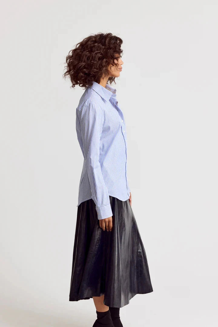 The Icon Shirt Stripe Tops - Button Down The Shirt 