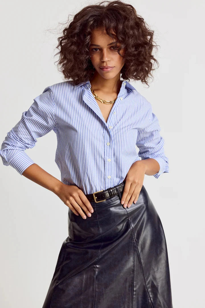 The Icon Shirt Stripe Tops - Button Down The Shirt 