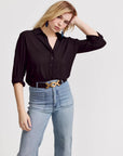 The Signature Shirt Black Tops - Button Down The Shirt 