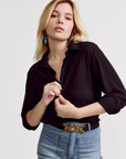 The Signature Shirt Black Tops - Button Down The Shirt 