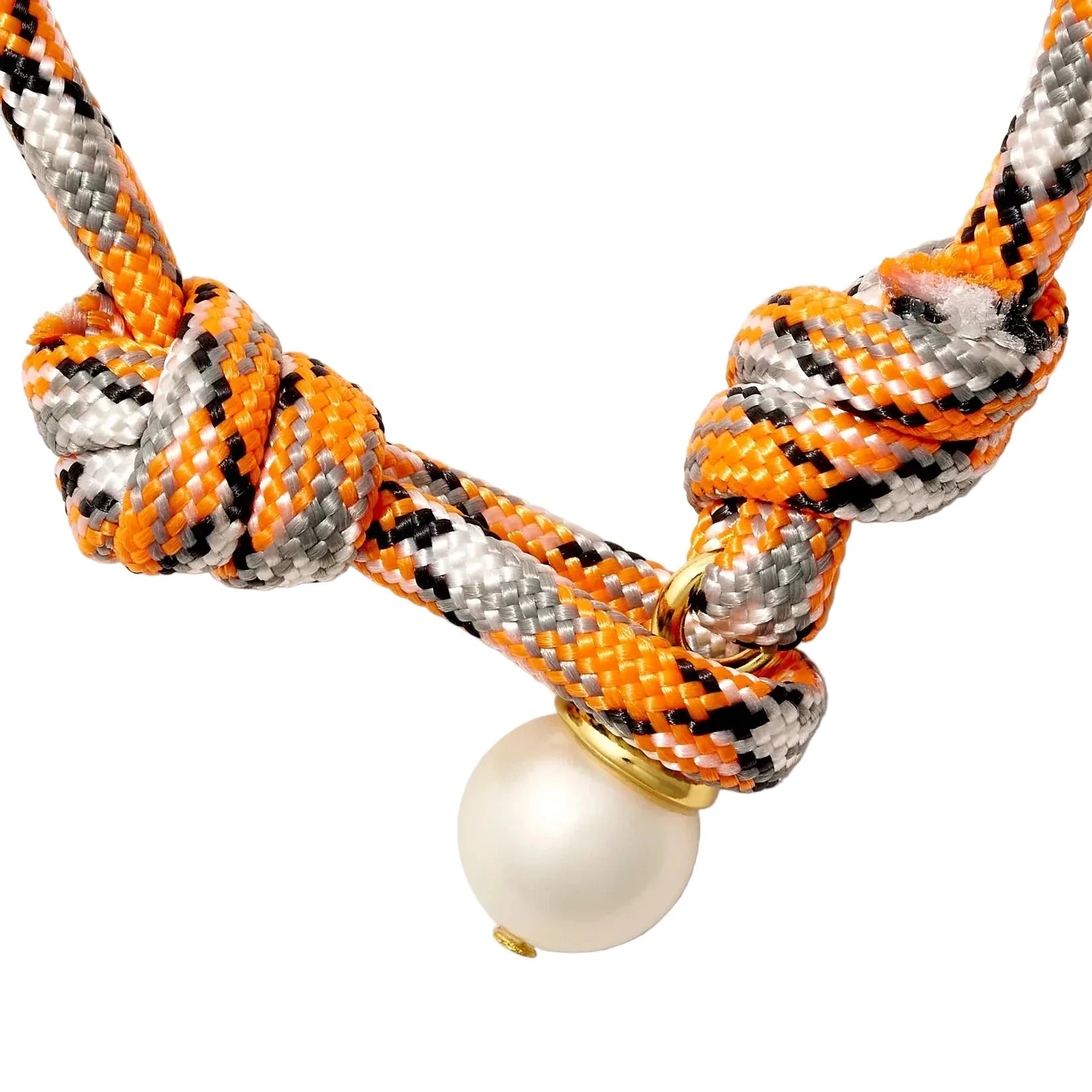 The Paracord Pearl Bracelet Tiger Stripe Bracelets Catherine Canino 