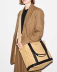 Empire Tote Medium Camel/ Black Handbags - Tote & Satchel MZ Wallace 