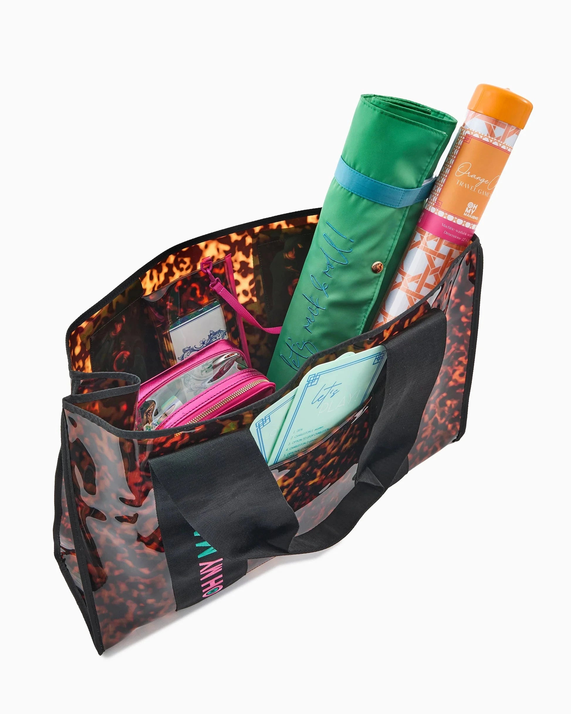 Tortoise Mahjong Beach Bag Home Decor - Games Oh My Mahjong 
