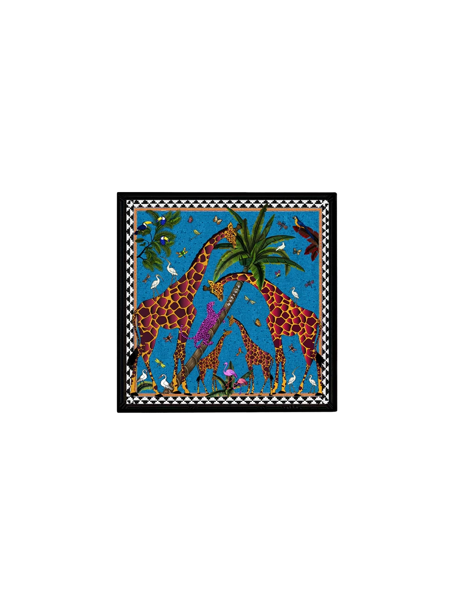 Giraffe Tray Blue Home Decor - Bowls, Trays & Vases Ortigia 