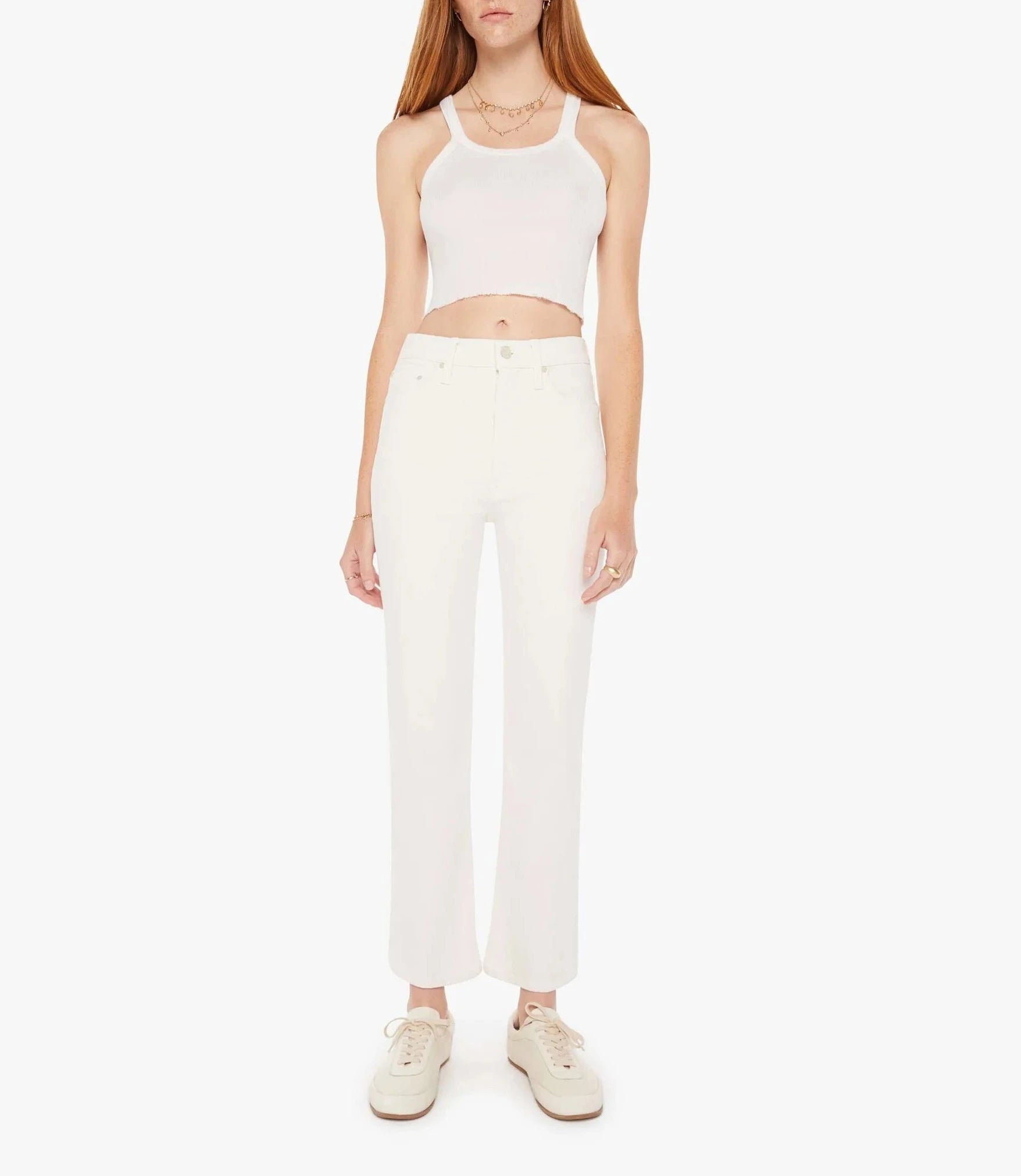 The Tripper Ankle Cream Puffs Denim - Cropped & Ankle Mother 