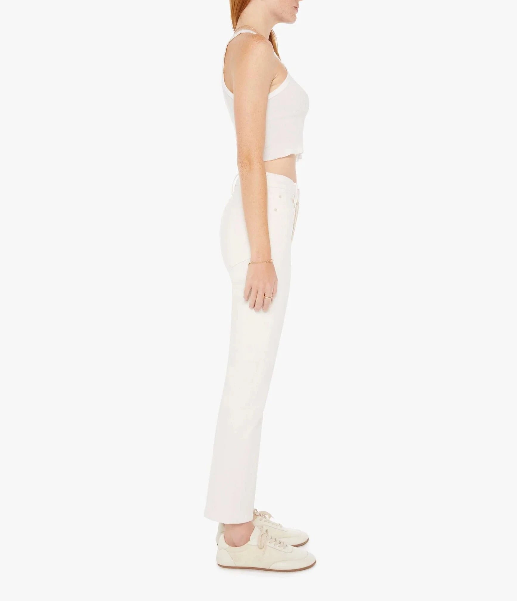 The Tripper Ankle Cream Puffs Denim - Cropped & Ankle Mother 