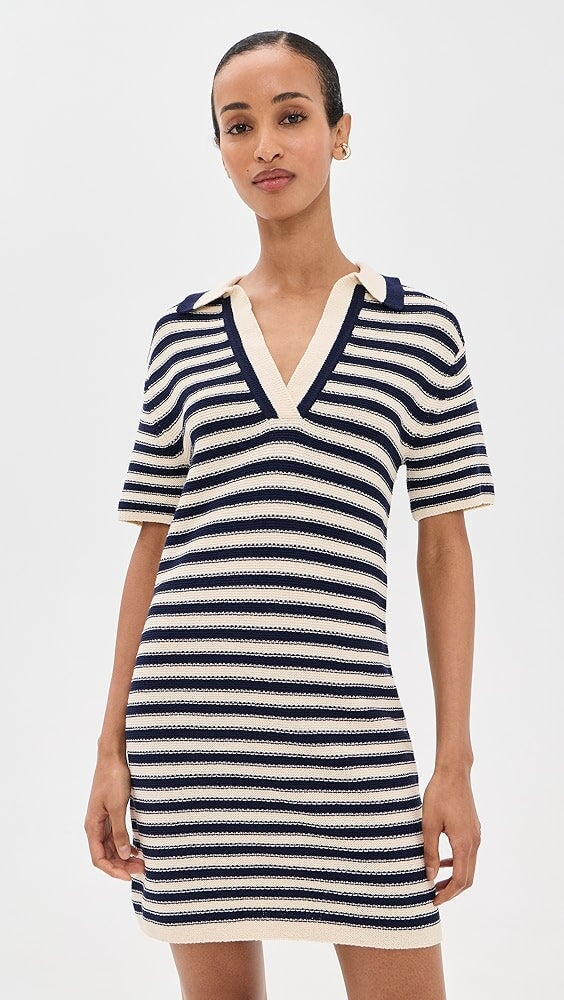 Joni Dress Blue/Cream Stripe Dresses - Short Tanya Taylor 