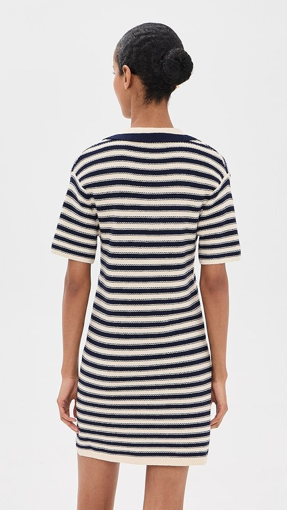 Joni Dress Blue/Cream Stripe Dresses - Short Tanya Taylor 