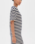 Joni Dress Blue/Cream Stripe Dresses - Short Tanya Taylor 