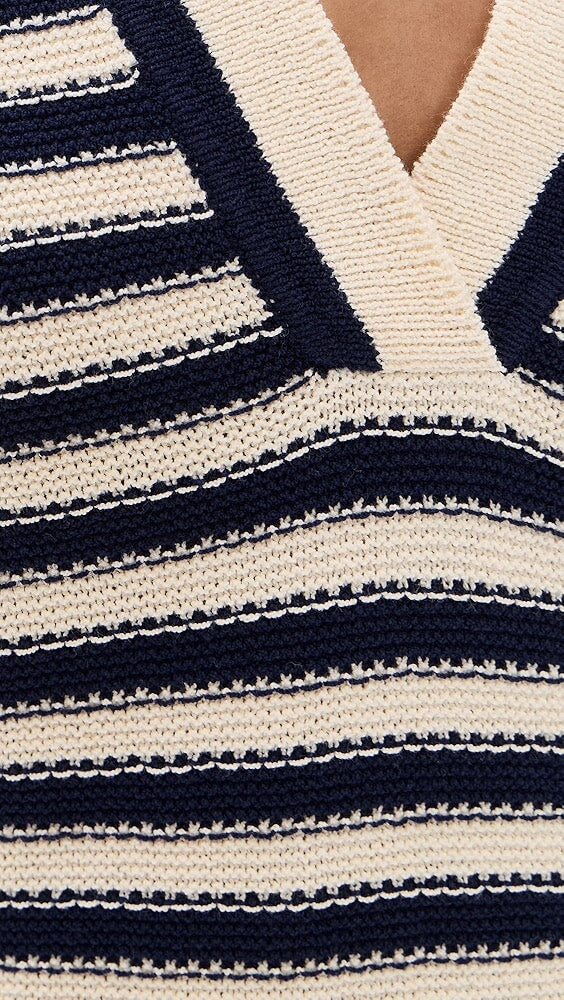 Joni Dress Blue/Cream Stripe Dresses - Short Tanya Taylor 